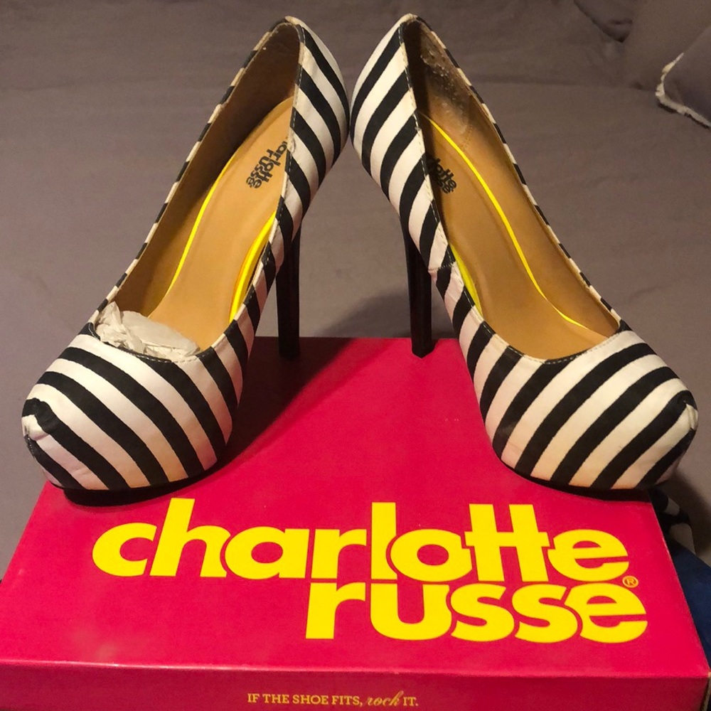 Black/White Heels